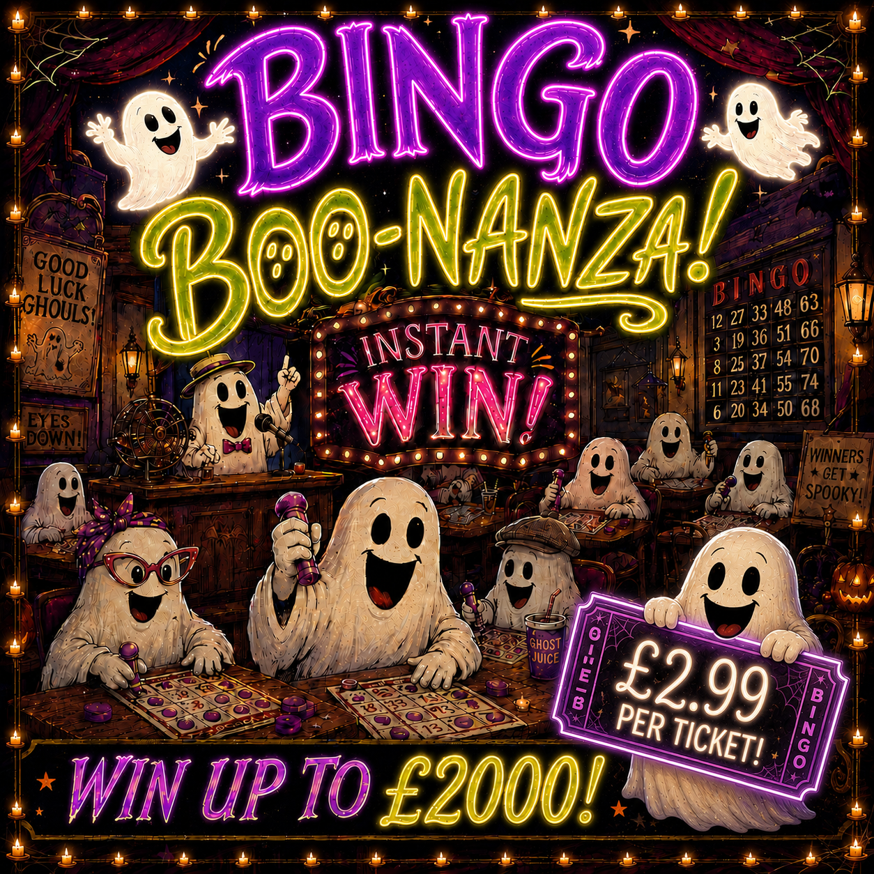 👻 BINGO BOO-NANZA – EOTIAW - INSTANT WIN👻 (AUTODRAW)