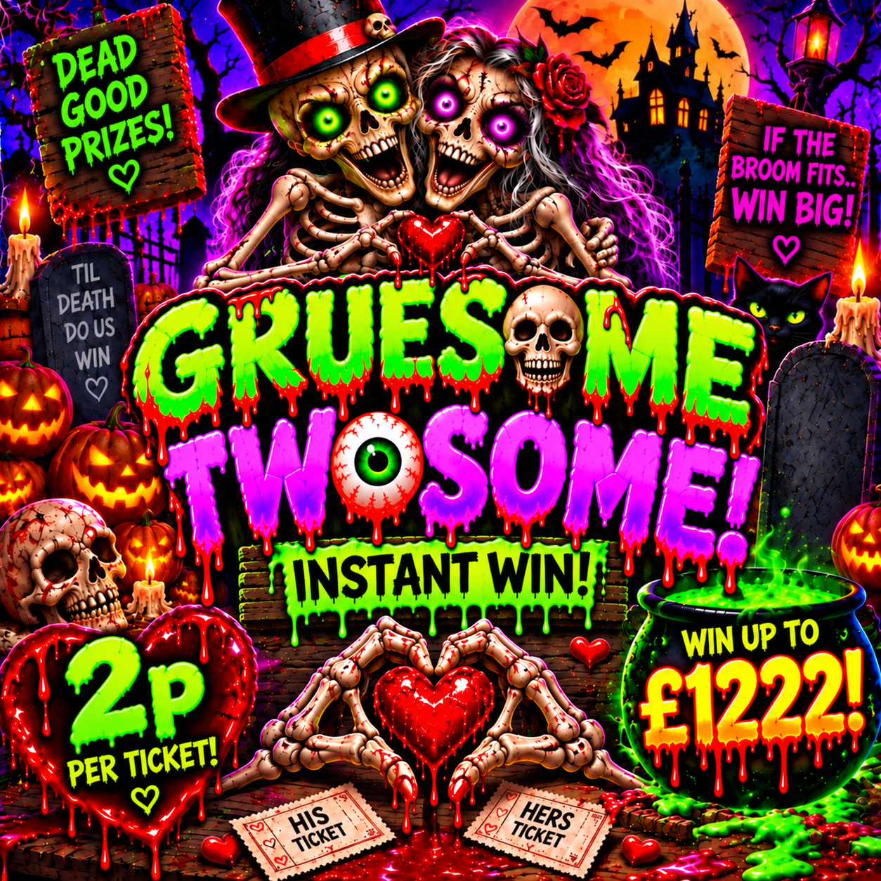 ☠️GRUESOME TWOSOME - INSTANT WIN☠️ (AUTODRAW)